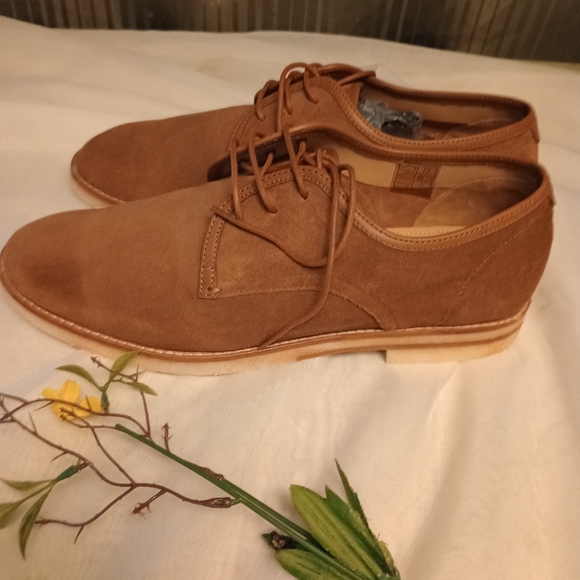 Hudson London Andover Suede Lace Up Shoes Size 8 US - Picture 2 of 6